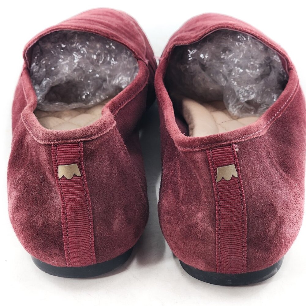BIRDIES Vesper Suede Slip On‎ Loafer Flats Limited Edition Color Pinot - Picture 4 of 6